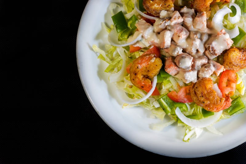 Costa Vida Shrimp Mango Salad with tropical citrus dressing